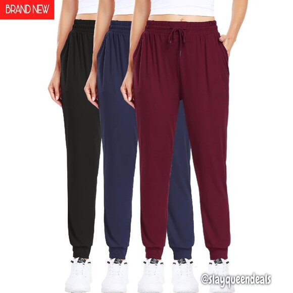 Super Stretchy Joggers with Pockets for Yoga Running Workout Lounge